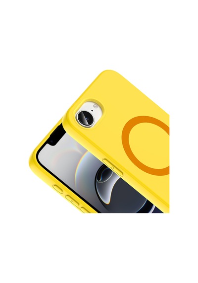 Apple Uyumlu iPhone 16e Kılıf Pastel Renkli Magsafe Kamera Yükseltili Silikon Cherena Turkuaz
