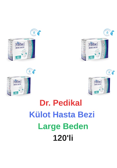 Dr. Pedical - Külot Yaşlı Yetişkin Hasta Bezi Large Beden 120'li L
