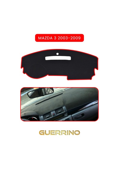 Mazda 3 2003-2009torpido Koruma Halısı Kırmızı Kenar