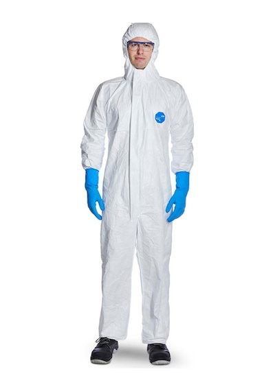 Tyvek 500 Xpert Başlıklı Kimyasal Koruyucu Tek Kullanımlıktulum Xl