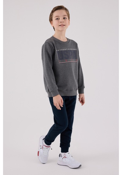U.S. Polo Assn. Lisanslı Erkek Çocuk Alt Üst 2 Parça Eşofman Takımı Us2209 Antrasit Melanj U.S. Polo Assn. Lisanslı Erkek Çocuk Alt Üst 2 Parça Eşofman Takımı Us2209 Antrasit Melanj
