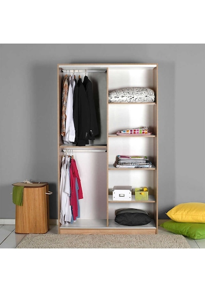 Elit Plus Aynalı Sürgülü Gardırop-sonoma 120x207x52 Cm Gxyxd