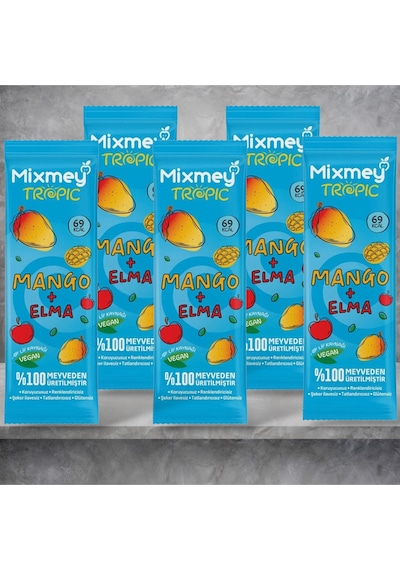 Tropik Meyve Barı Mango + Elma 20 Gr X 5 Adet