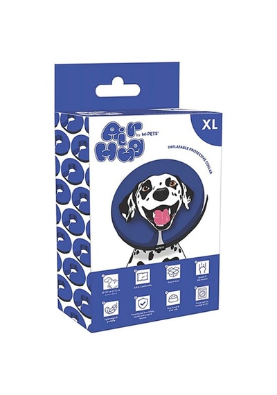M-pets Air Hug Şişirilebilir Köpek Koruyucu Yaka Tasma 38-50cm Xl
