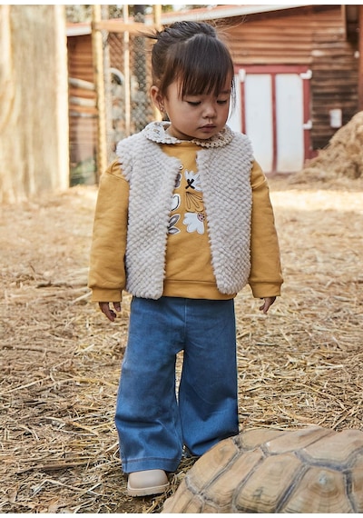 Mayoral Kız Bebek Pantolon Ve Swearshirt Takım Sarı