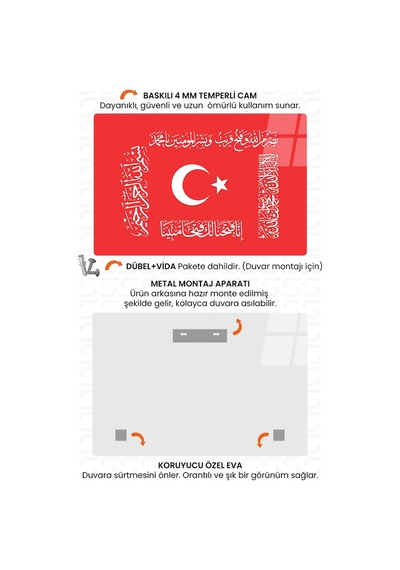 Osmanlı Fetih Sancag I 101 Cam Tablo