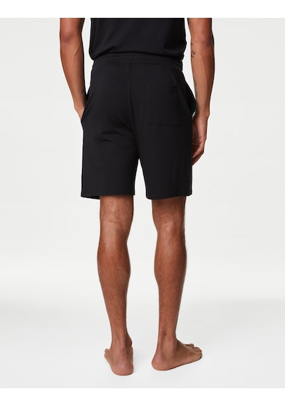 Marks & Spencer Regular Fit Supima Pijama Altı T07001231A Siyah