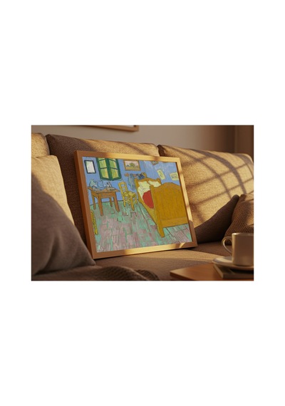 Klasik Sanat Van Gogh Yatak Odası Çerçevesiz Poster 21x30 Cm A4 Tablo Yağlı Boya Sanat Baskı