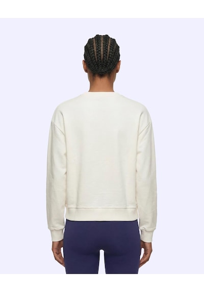 Kappa Milas Crewneck Kadın Beyaz Comfort Sweatshirt