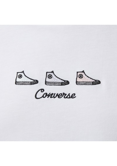 Converse Kadın Beyaz T-shirt 10027753 Beyaz
