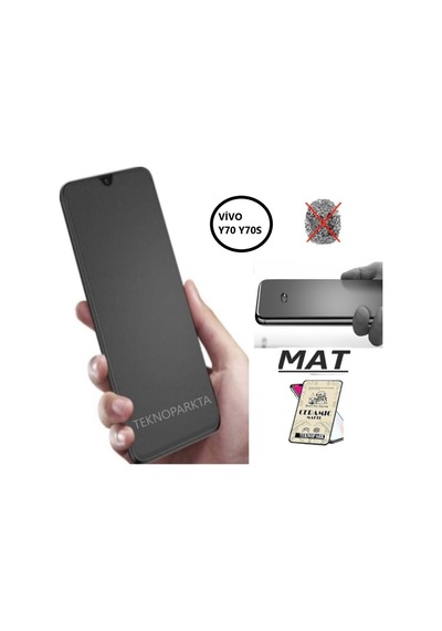 Vivo Y70 Y70s Ekran Koruyucu Mat Seramik Tam Kaplayan Kırılmaz Esnek Cam Nano Ekran