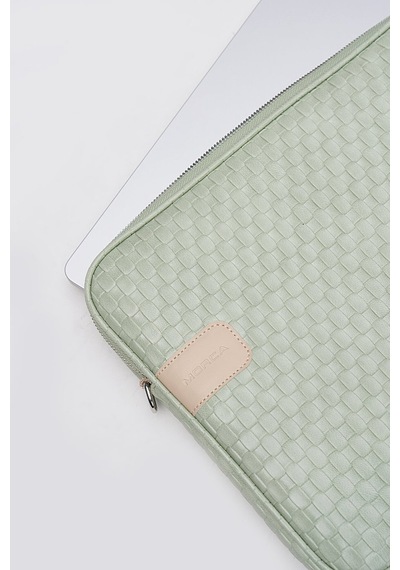 Mussen Hasır Laptop Çantası - Macbook Neo Air - Pro - 13" / 13.3" / 13.6" /14" İnç Hasır Mint Yeşil