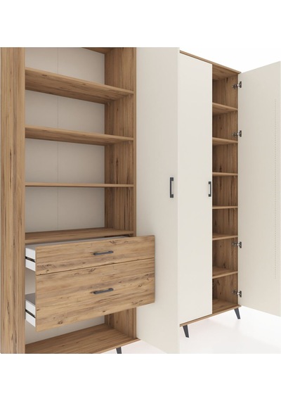 Hyperion Dolap 16 Raflı 2 Çekmeceli 3 Kapaklı 220x44x243 Çam-aytaşı/çam Aytası/atlas Çam Hyperion Dolap 16 Raflı 2 Çekmeceli 3 Kapaklı 220x44x243 Çam-aytaşı/çam Aytası/atlas Çam