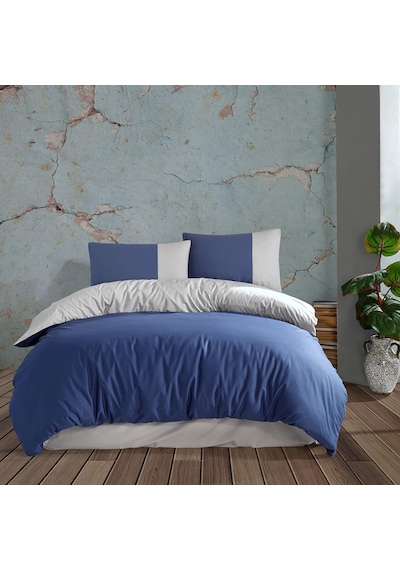 Coté Blanc Plain L. G. %100 Pamuk Çift Kişilik Nevresim Takımı Çok Renkli