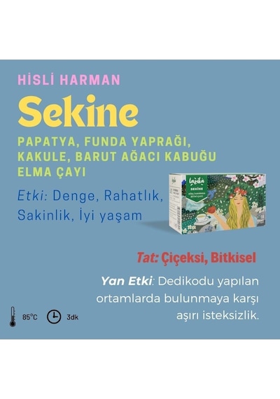 3'lü Set Sakinlik Çayı Hisli Harman Sekine 3 18 Adet