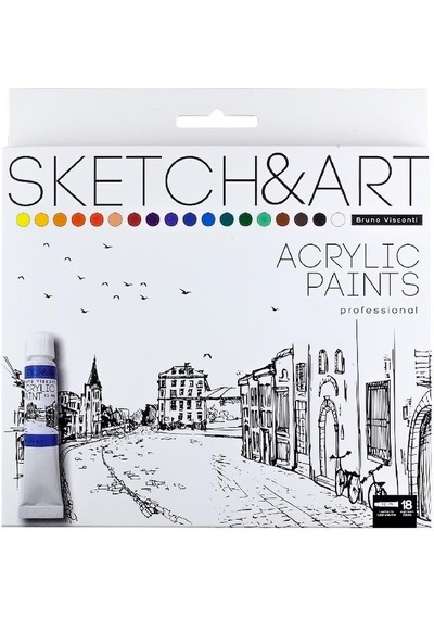 Sketch&Art Akrilik Boya 18x12mL N:70-0014