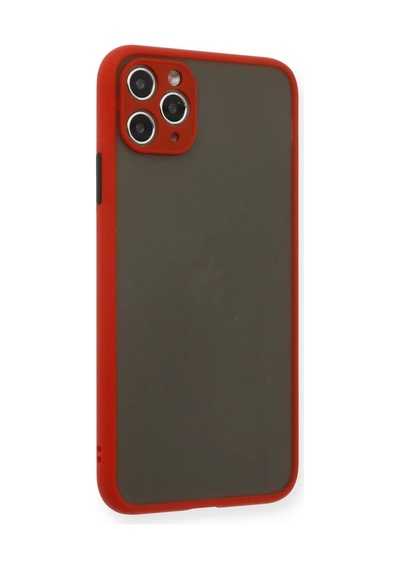 İphone 11 Pro Max Kılıf Montreal Silikon Kapak - Kırmızı