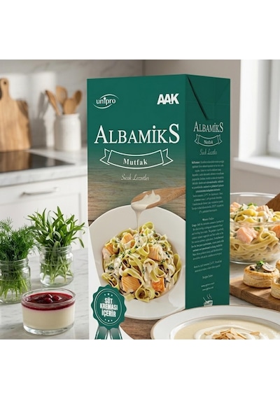 Albamix Mutfak Krema Yeşil 1 Lt Profesyonel Yemek Ve Tatlı Kreması
