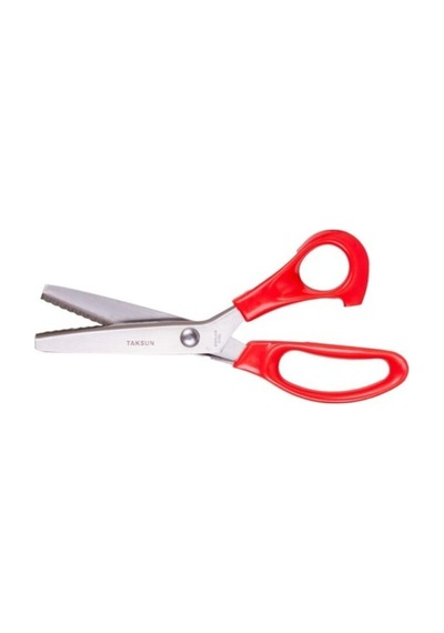 Tokıa Zig Zag Kesim Terzi Sürfile Makası 23.5 Cm Plastik Saplı, 01062021srf