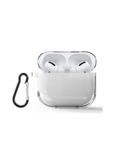 Airpods Pro 2 İle Uyumlu Şeffaf Silikon Kılıf Tam Koruma Kancalı Anahtarlık Delikli Apple Airpods Pro 2 İle Uyumlu Diğer