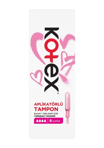 Kotex Aplikatörlü Tampon Süper 8'li - 7 Adet Tarı