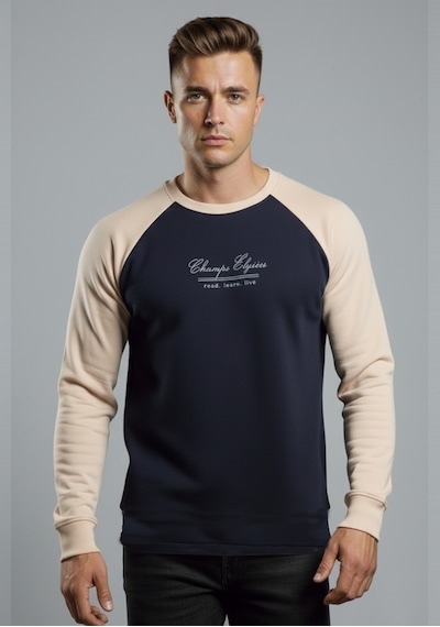 Deepsea Erkek Lacivert Fitilli Şardonlu Sweatshirt - Pamuklu, Likralı, Rahat Kalıp Sweatshirt 2601510 Lacivert Deepsea Erkek Lacivert Fitilli Şardonlu Sweatshirt - Pamuklu, Likralı, Rahat Kalıp Sweatshirt 2601510 Lacivert
