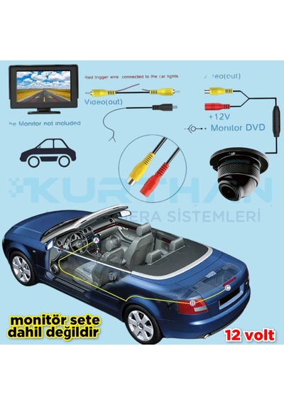 Ahd 1080p 150'' Geniş Açılı Metal Kasa 4 3 Cm Mini Kamera 12 V