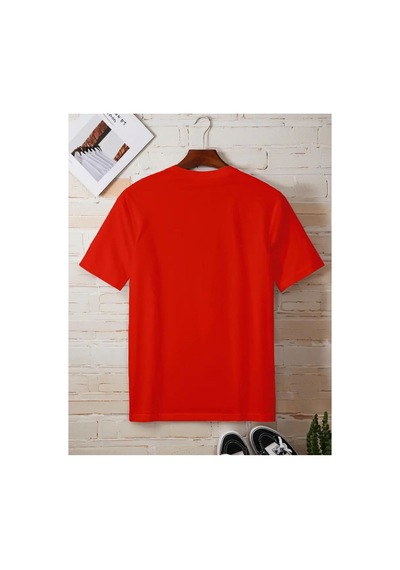 Medinenur Ayıcık Baskılı Basic T-shirt Kırmızı