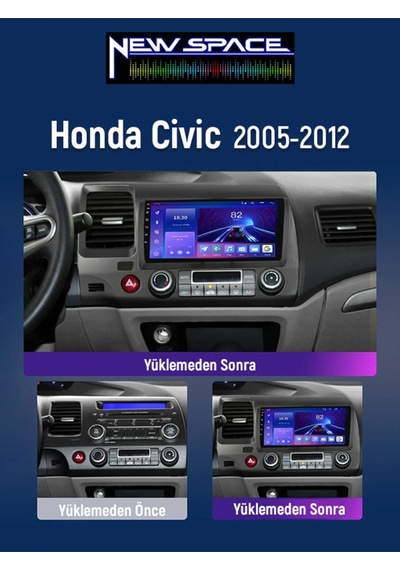 Honda Fd 6 Uyumlu Android 6gb Ram 128gb Rom 8 Çekirdek Carplay Multimedya