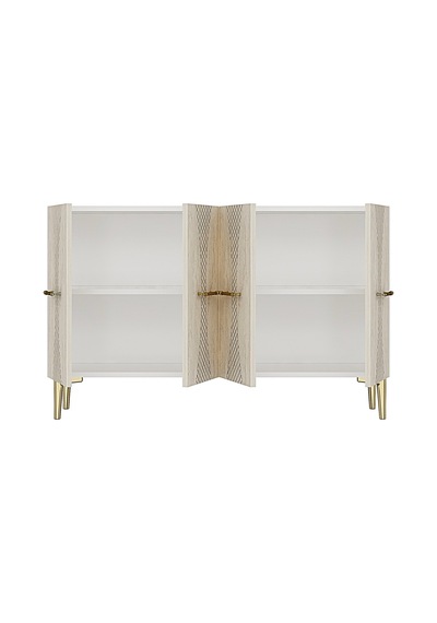 Ka1232bt Slım120 Konsol, Kahve Köşesi Ve Tv Sehpası, Çok Amaçlı Dolap Beyaz - Traverten 120cm Ka1232bt Slım120 Konsol, Kahve Köşesi Ve Tv Sehpası, Çok Amaçlı Dolap Beyaz - Traverten 120cm