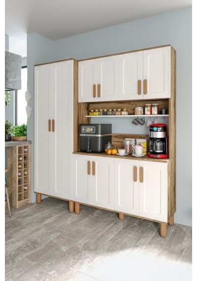 Flora Flr10190 Bohem Kahve Köşesi 10 Kapaklı Mdf Mebran Kapaklı Mutfak Dolabı Çok Amaçlı Dolap Aytaşı Ceviz Flora Flr10190 Bohem Kahve Köşesi 10 Kapaklı Mdf Mebran Kapaklı Mutfak Dolabı Çok Amaçlı Dolap Aytaşı Ceviz