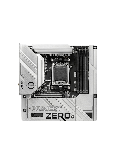 MSI B650M Project Zero AMD B650 7600 MHz (OC) DDR5 Soket AM5 mATX Anakart