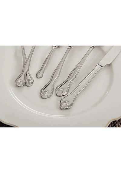 36 Parça Kaşık Çatal Bıçak Takımı Sade Royal Mademoıselle Diana Inox