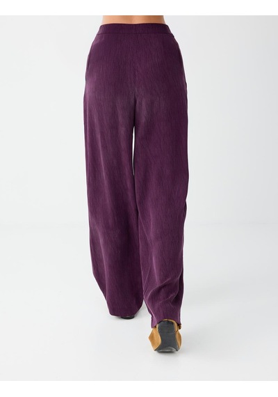 Jimmy Key Bordo Metal Düğme Detaylı Rahat Kesim Pantolon 6ww188114562