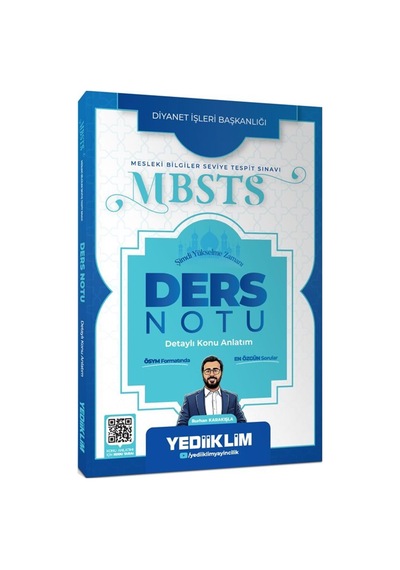 2027 Diyanet İşleri Başkanlığı Mbsts Ders Notu / Burhan Karakışla