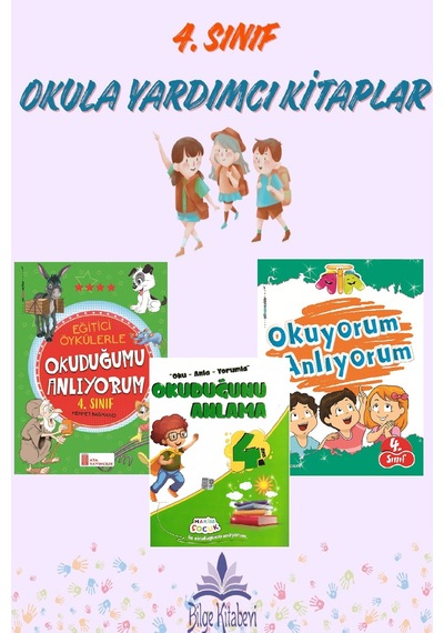 4.sınıf Okuduğunu Anlama Seti 3 Kitap