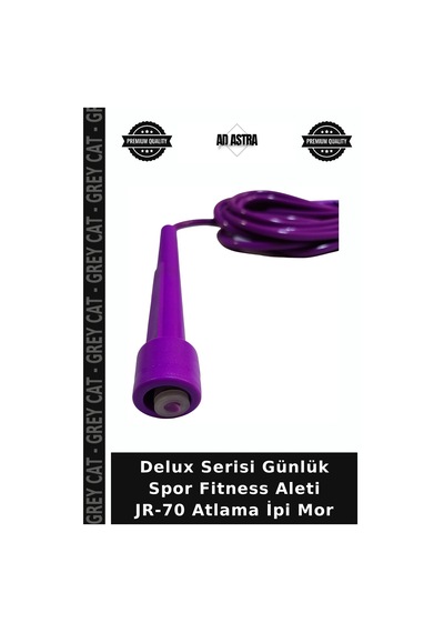 Delux Serisi Günlük Spor Fitness Aleti Jr-70 Atlama İpi Mor