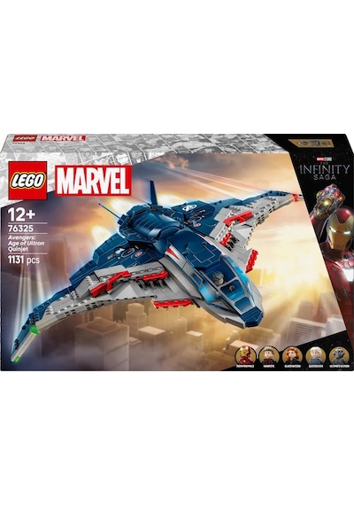 LEGO® ǀ Marvel Avengers: Ultron Çağı Quinjet, 76325 - 12 Yaş ve Üzeri için Yaratıcı Oyuncak Yapım Seti (1131 Parça)