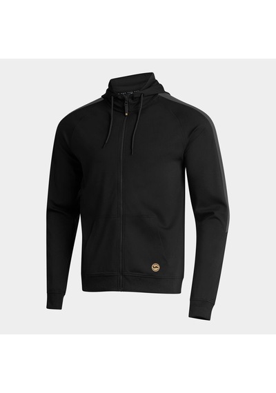 Joma Indoor Gym Zıp-up Hoodie Black Erkek Kapüşonlu Siyah Sweatshirt Ceket 104823.100