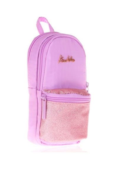 Kaukko Magical Junior Bag Kalem Çantası Simli Lila K2477