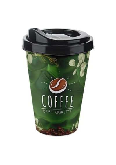 Coffee Bardak 400 Ml It's Time Coffee Kahve Çay Bardağı Karışık Çok Renkli