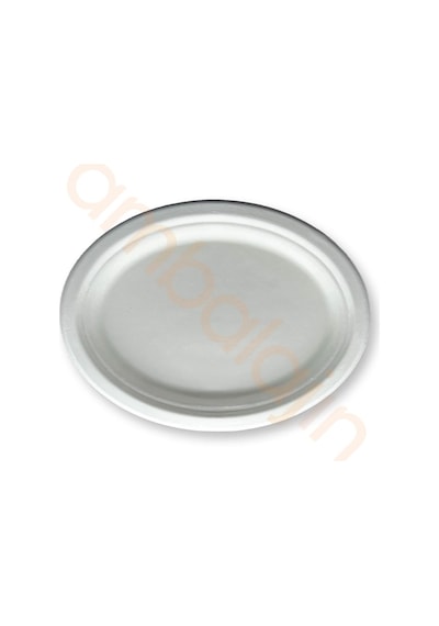 100 Adetnature Ekolojik Karton Kağıt Tek Kullanımlık Oval Tabak - 20x26 Cm Diğer