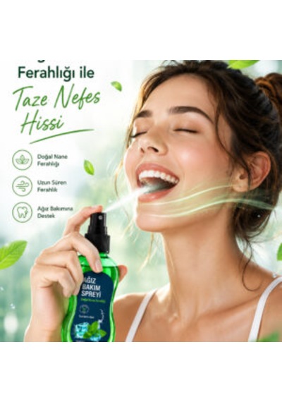 Ağız Bakım Spreyi Uzun Süreli Nane Ferahlığı 50 Ml