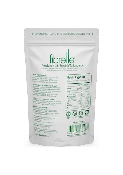 Fibrelle Prebiyotik Lifli Stevialı Tatlandırıcı 1200 G