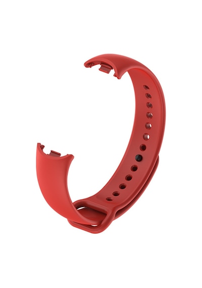 Xiaomi Mi Band 8 9 10 Uyumlu Akıllı Bileklik Silikon Kordon Kayış Kırmızı
