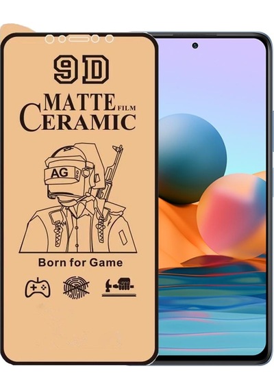 Xiaomi Redmi Note 10 Pro Ekran Koruyucu 9d Mat Seramik Nano Kırılmaz Cam