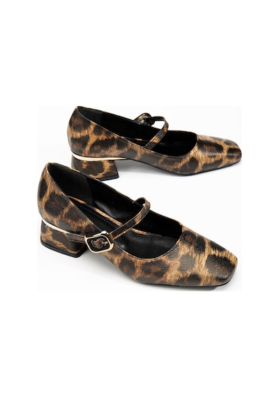 Suins Shoes Suins Henin Model Toka Detaylı Kadın Kısa Topuklu Ayakkabı Karışık Renkli