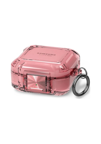 Microsonic Samsung Galaxy Uyumlu Buds Live Kılıf Safety Lock Protection Pembe
