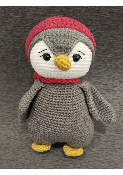 Amigurumi El Örgüsü Oyuncak Penguen 001