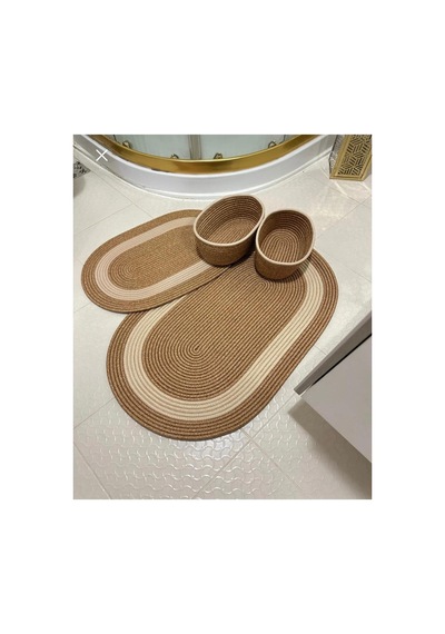Jüt , Hasır ,banyo Paspas Takımı, Banyo, Takımı, Klozet Takımı Hasırkrem Hasırkrem